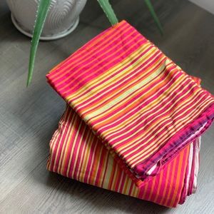 IKEA full multicolor stripe duvet color 2 shams